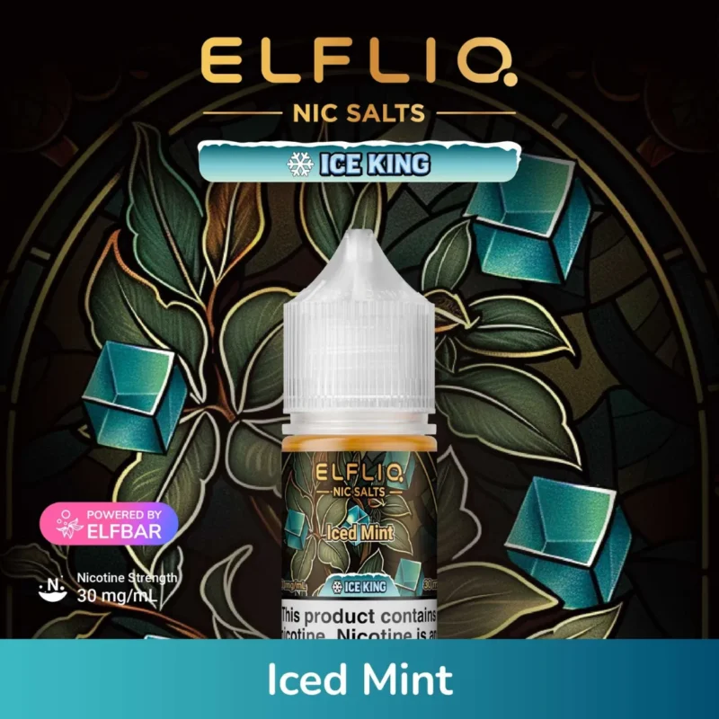 Iced Mint - Elfliq Salt Nicotine 30ml Ice King by Elfbar in Dubai, UAE