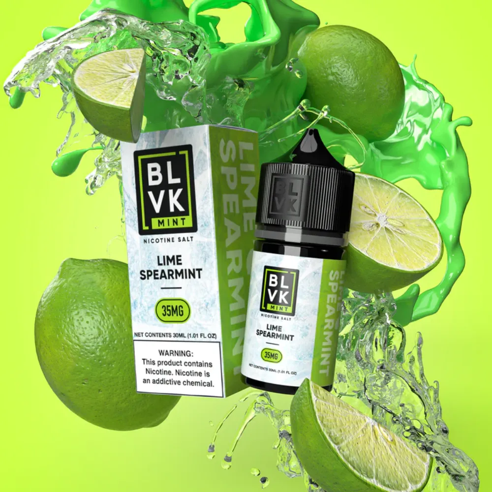 Lime Spearmint -BLVK MINT Series Saltnic 30ml E-Liquid in Dubai, UAE