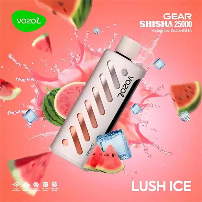 Lush Ice - VOZOL Gear Shisha 25000 Puffs Dual Mode Disposable Vape 5mg in Dubai, UAE