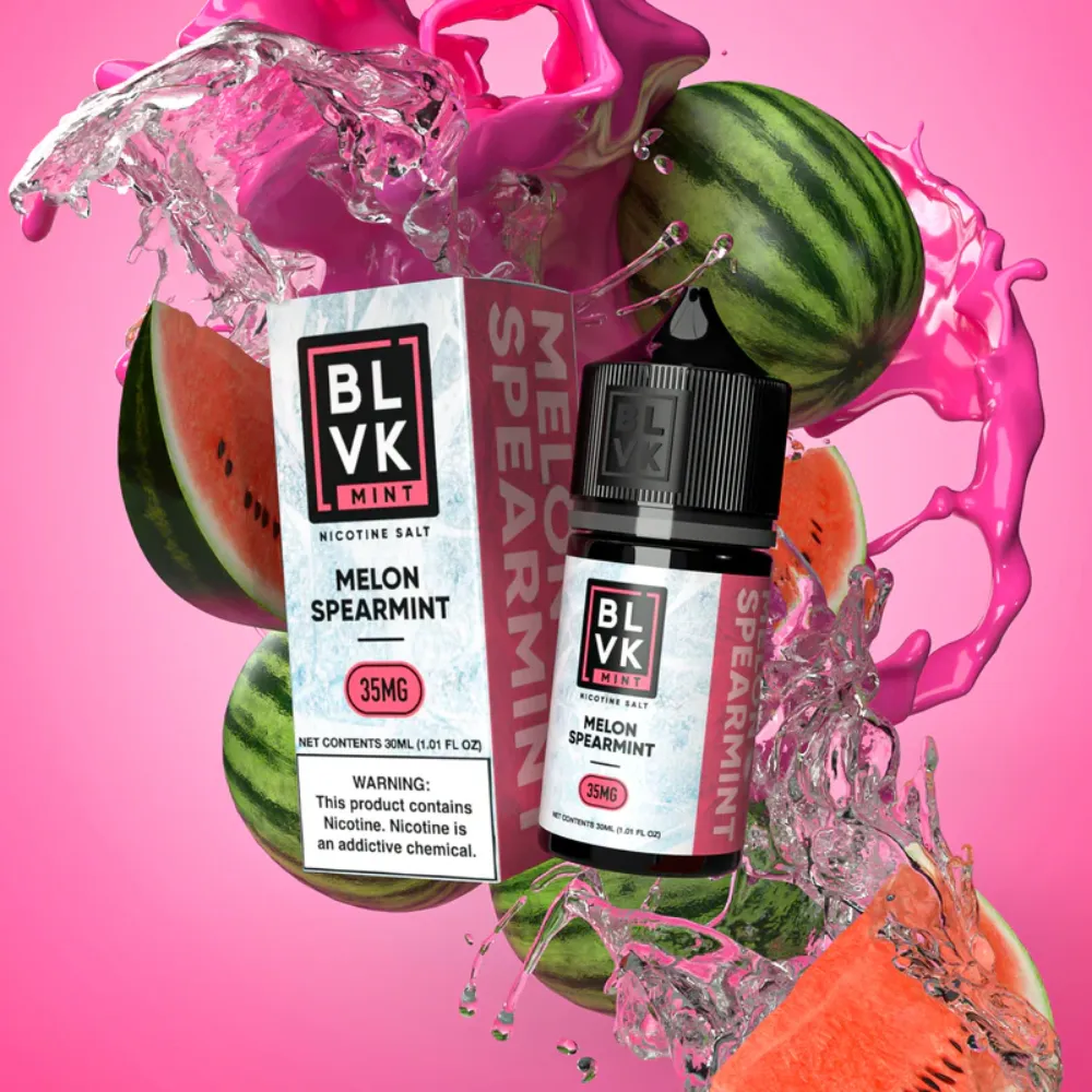 Melon Spearmint -BLVK MINT Series Saltnic 30ml E-Liquid in Dubai, UAE