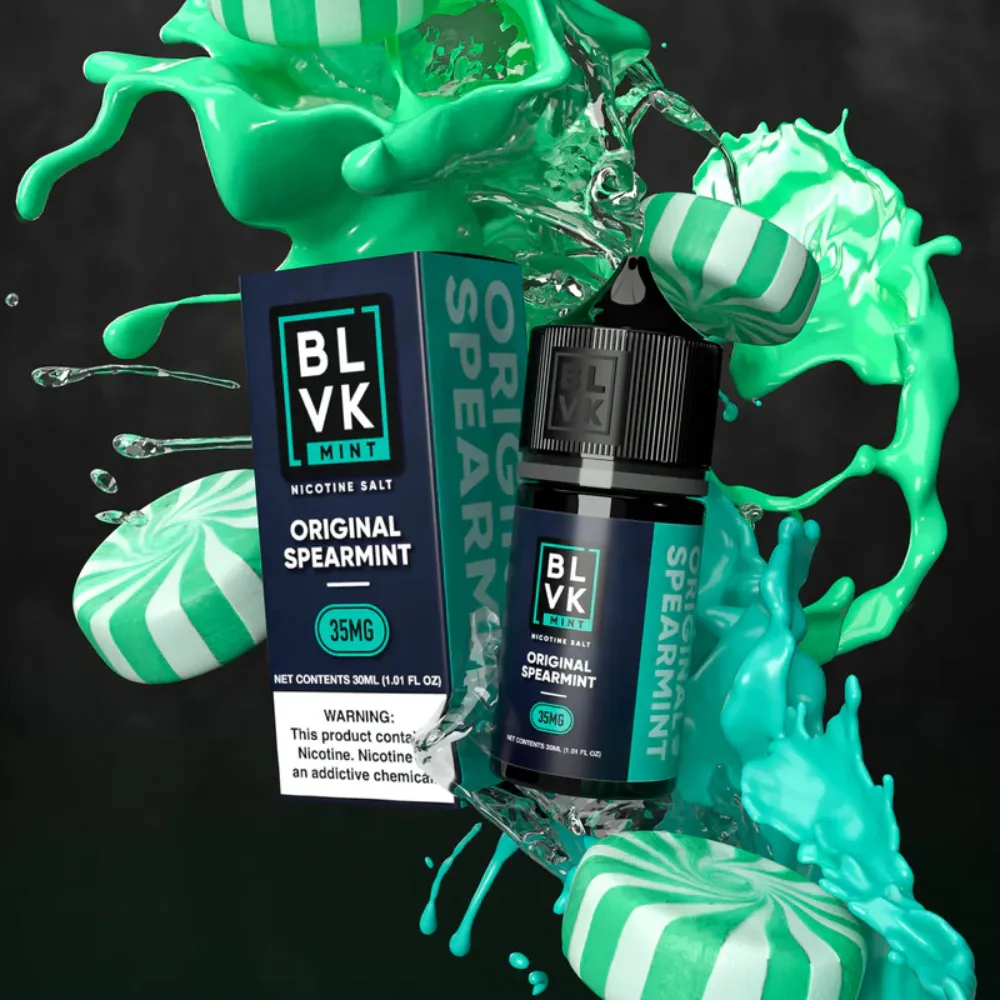 Original Spearmint -BLVK MINT Series Saltnic 30ml E-Liquid in Dubai, UAE