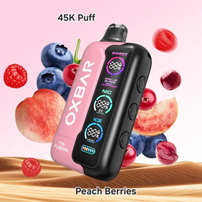 Peach Berries - OXBAR TRI Fusion 45000 Disposable Vape in Dubai, UAE