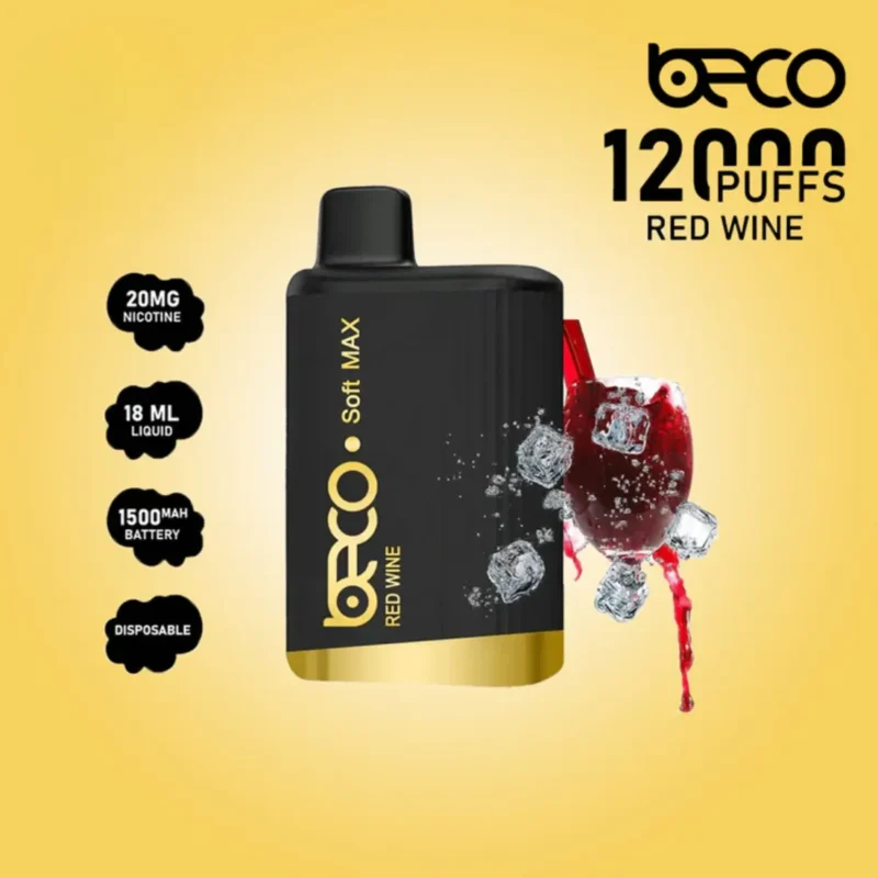 Red Wine - Beco Soft Max 12000 Puffs Disposable Vape in Dubai, UAE