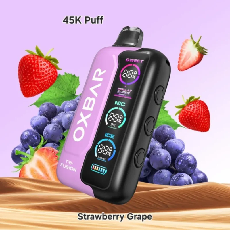 Strawberry Grape - OXBAR TRI Fusion 45000 Disposable Vape in Dubai, UAE