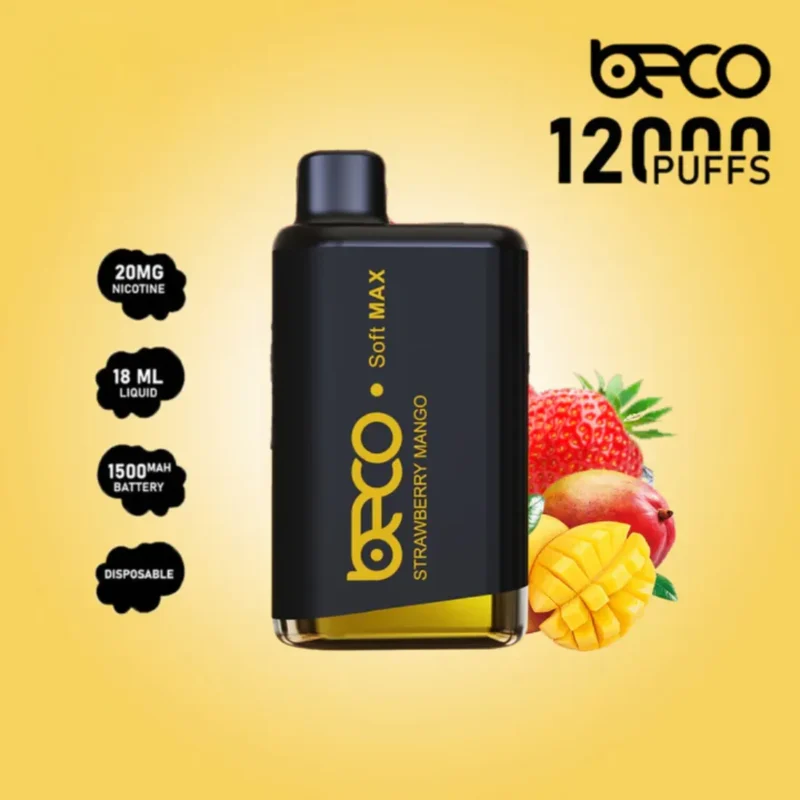 Strawberry Mango - Beco Soft Max 12000 Puffs Disposable Vape in Dubai, UAE
