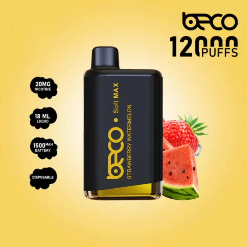 Strawberry Watermelon - Beco Soft Max 12000 Puffs Disposable Vape in Dubai, UAE
