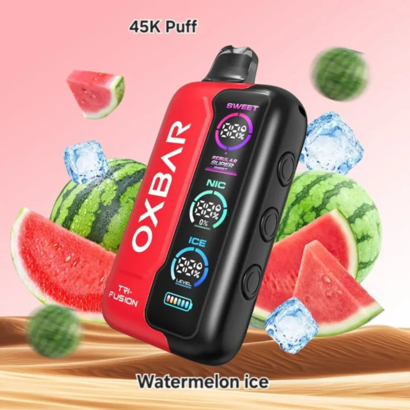 Watermelon Ice - OXBAR TRI Fusion 45000 Disposable Vape in Dubai, UAE