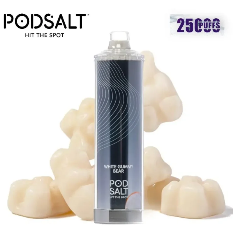 White Gummy Bear - Pod Salt Onyx Cloud 25000 Puffs Disposable Vape in Dubai, UAE